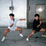 Masters and Training | 1991 Practicing erlu with Master Zhang Lianen