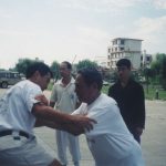 Masters and Training | Push hands with Grandmaster Feng Zhiqiang in 2001
