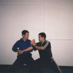 Masters and Training | Push hands with Master Peter Wu at 1999 workshop in Regina Saskatchewan Canada