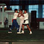 Masters and Training | Competing in push hands at the 1996 International Wushu Championships in Jinan China